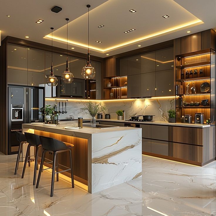 Client selecting WPC samples in a showroom, comparing wood-grain and marble textures